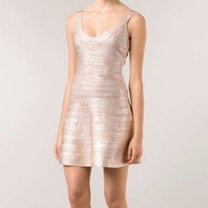 Herve Ledger Fit and Flare Bandage Dress